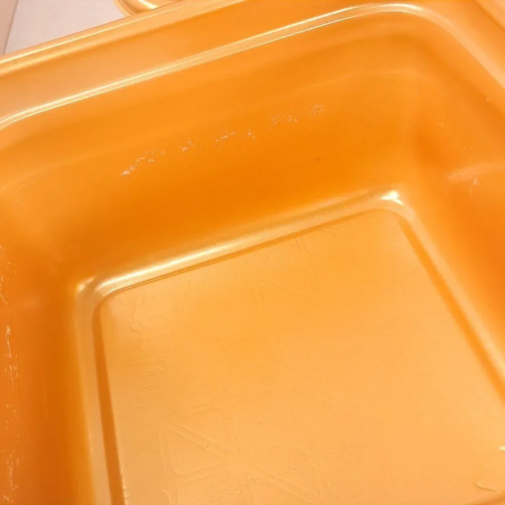 Ziploc‎ plastic Containers Gold Medium Square 5 cup x3 Limited Edition Holiday